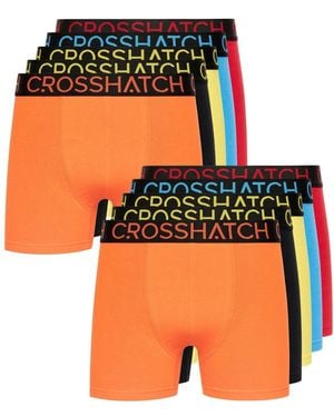 Crosshatch 12 Pack Of Highlighter Boxers - Orange