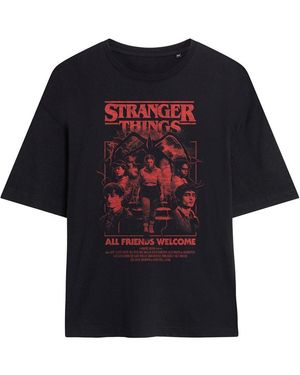 Stranger Things Mindflayer Group Horror Movie Post - Black