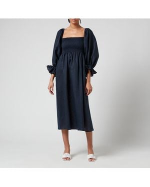 Sleeper Atlanta Linen Dress - Blue