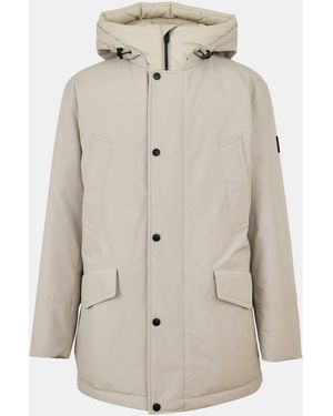 BOSS Osias Water Repellent Insulated Relaxed Fit Parka - Natural