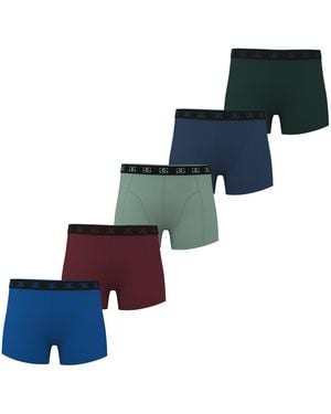 GIORGIO Essential 5-Pack Trunks - Blue