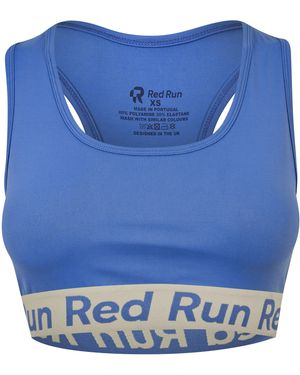 Red Run Sports Bra Top - Blue