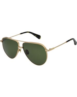 AllSaints Murphy Aviator Sunglasses - Green