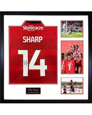 The Fan Cave Billy Sharp Signed Dcr Fc Shirt Elite Frame - Red