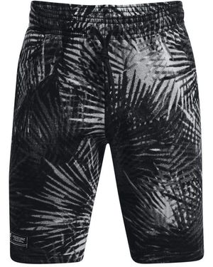 Under Armour Ua Rival Fleece Sport Palm Shorts - Grey