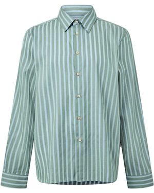 Paul Smith Ps Stripe Ls Shirt Sn64 - Blue