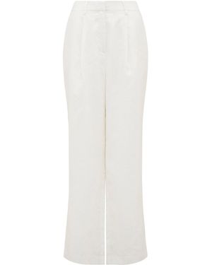 Forever New Brya Linen Trousers - White