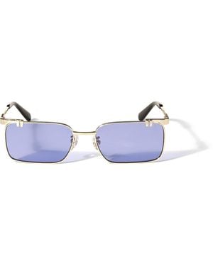 Off-White c/o Virgil Abloh Metal Sunglass - Blue