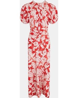 Victoria Beckham Gathered Midi Dress