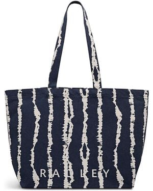 Radley Tie Dye Stripe Large East West Open Top Tote - Blue