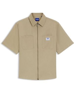 HUGO Overshirt - Natural