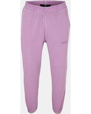 Represent Closed Hem Fleece Jogging Bottoms - Purple
