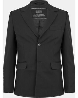 DIESEL Wire A Textured Stretch Blazer - Black