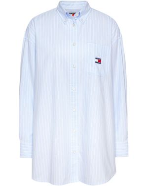 Tommy Hilfiger Oxford Long Sleeve Plain Shirt - Blue