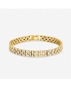 Jon Richard Plated And Crystal Bracelet - Metallic