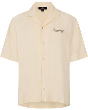 Represent Patterned Short Sleeve Shirt - Natural