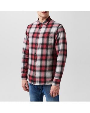 Replay Chequered Long Sleeve Patterned Shirt