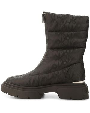 DKNY Fiza Zip Up Winter Boots - Black