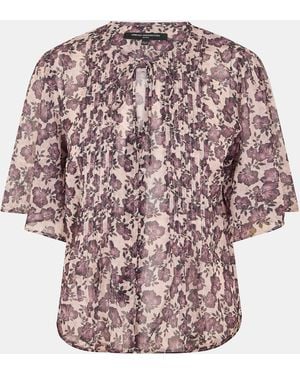 French Connection Fc Elyse Short-Sleeve Blouse - Multicolour