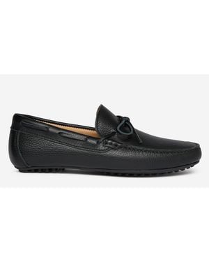 Oliver Sweeney Cano Leather Driver Loafers - Black