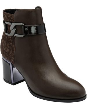 Lotus Shoes Adelaide Heeled Ankle Boots - Black