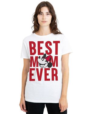 Disney Minnie Mouse Best Mom Ever T-Shirt - Red