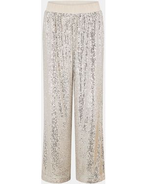 BOSS Tilloi Palazzo Trousers - Natural