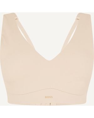 BOSS Laser Cut Non Wired Triangle Bralette - Natural