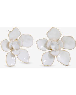 Mood Floral Earrings - Metallic