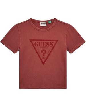 Guess Gj Wings Slim Fit T-Shirt - Red