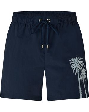 HUGO Palm_Embroidery - Blue