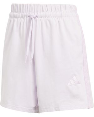 adidas Essentials 3 Stripe Shorts - White