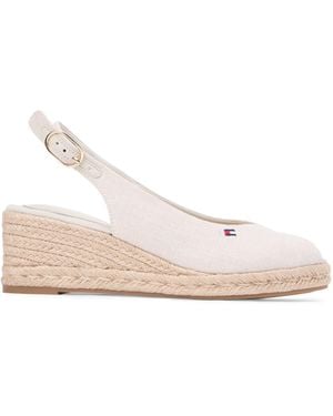 Tommy Hilfiger Wedge Heel Sandals - White