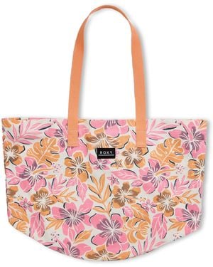 Roxy Mesh Drawstring Bags - Pink