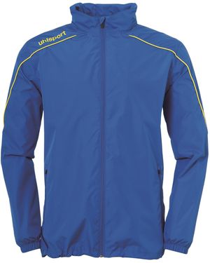 Uhlsport Stream All Weather Water Resistant Concealed Hood Performance Training Jacket - Blue