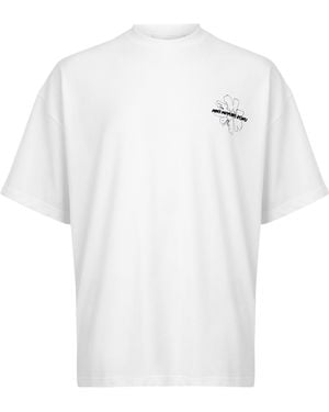 MKI Miyuki-Zoku Wildflower Cotton Graphic Oversized T-Shirt - White