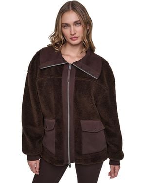 DKNY Fnlnk Shrpa Jkt Ld64 - Brown