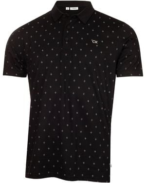 Calvin Klein G Stk Prnt Polo - Black