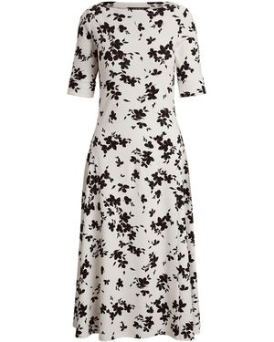 Ralph Lauren Munzie Leather T-Shirt Dress - White