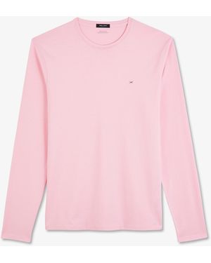 Eden Park Long Sleeved Cotton T-Shirt - Pink