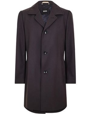 BOSS H-Task Overcoat - Blue