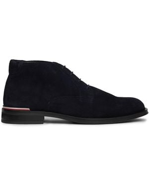 Tommy Hilfiger Suede Low Boots - Black