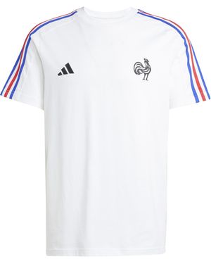 adidas France Essentials 3-Stripes T-Shirt - White
