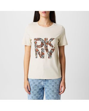DKNY Logo T-Shirt - Natural