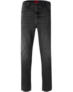 HUGO 708 Slim-Fit Jeans - Black