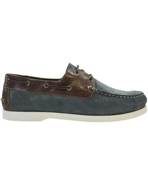 Jack Wills Leather Boat Shoes - Blue