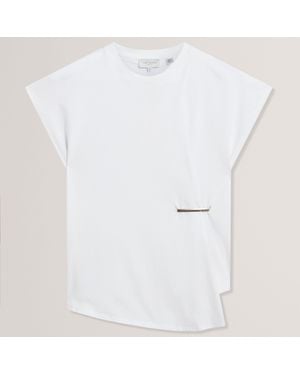 Ted Baker Metal Trim T-Shirt - White