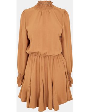 Brown Long Sleeve Skater Dresses for Women - Up to 69% off | Lyst UK