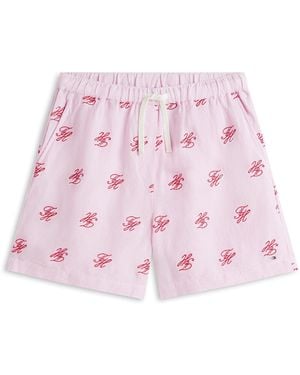 Tommy Hilfiger Fleece Jogger Shorts - Pink