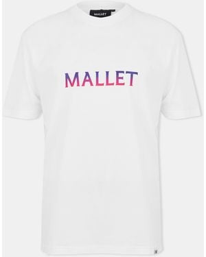 Mallet Palm Uv Print Regular Fit T-Shirt - White
